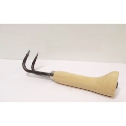 Wooden handle 2 prong Root Hook